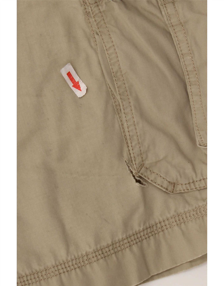 Marlboro Classics Herre Cargo Shorts W34 Large Khaki Bomuld