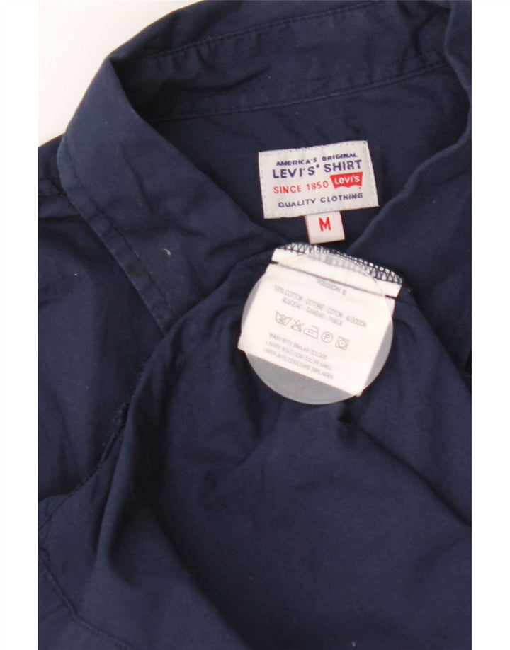 Levi's Kortærmet Herreskjorte Medium Navyblå Bomuld