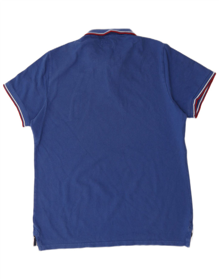 Superdry herre poloshirt 2XL blå bomuld