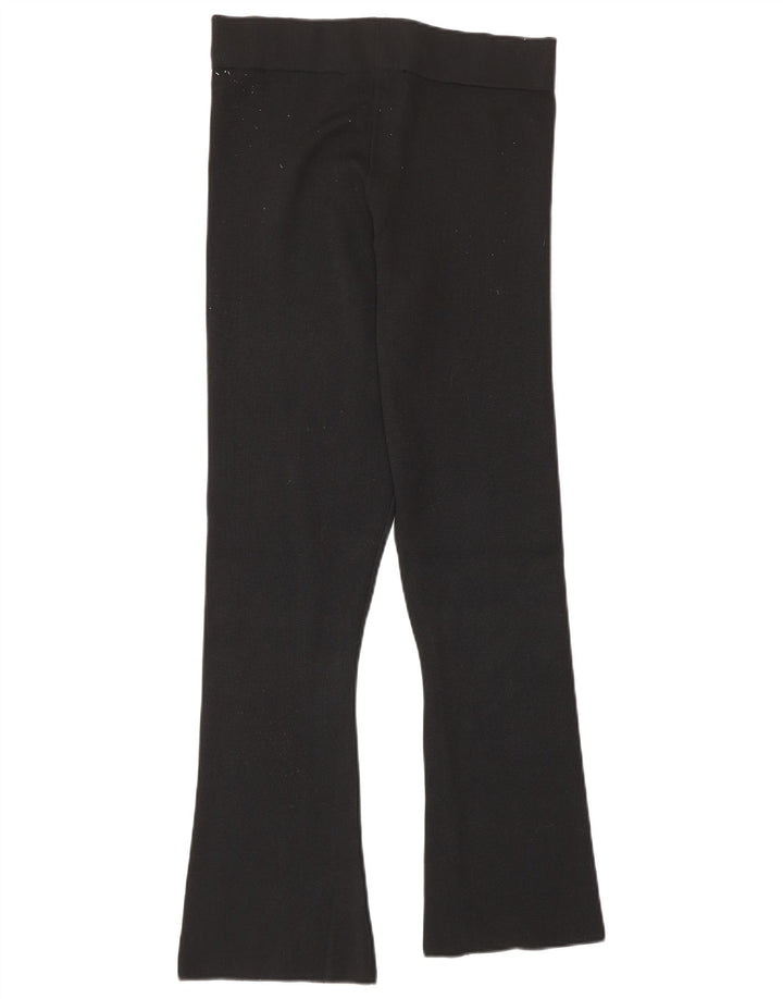 Zara Dame Leggings UK 12 Medium Sort Polyamid