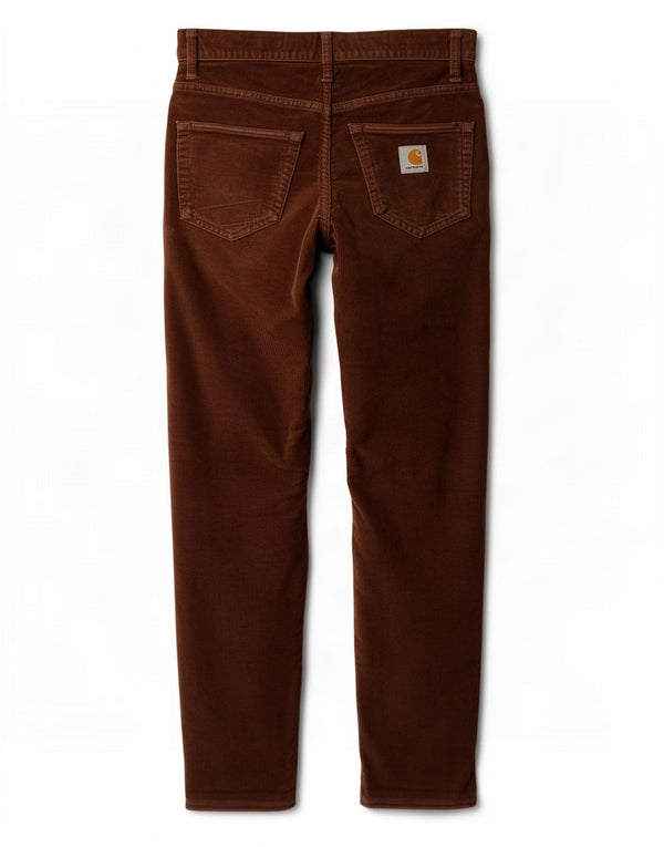 Carhartt Herre Slim Corduroy Bukser W30 L32 Brun Bomuld