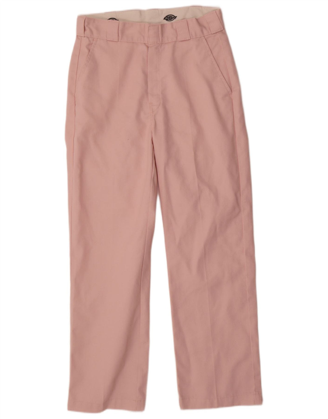 DICKIES Mens Straight Chino Trousers W28 L28 Pink Polyester