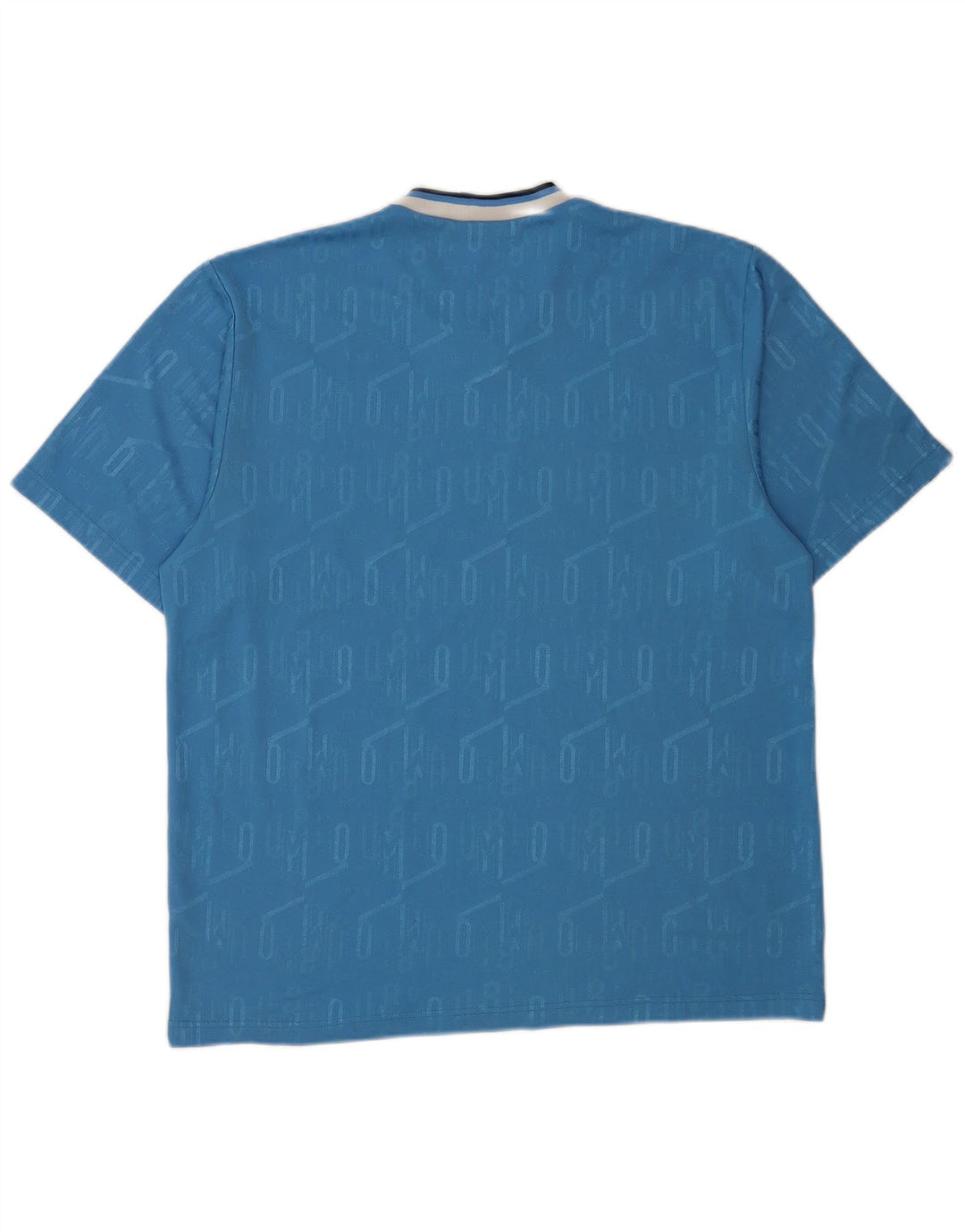 Umbro Herre T-Shirt Top XL Blå Geometrisk Polyester