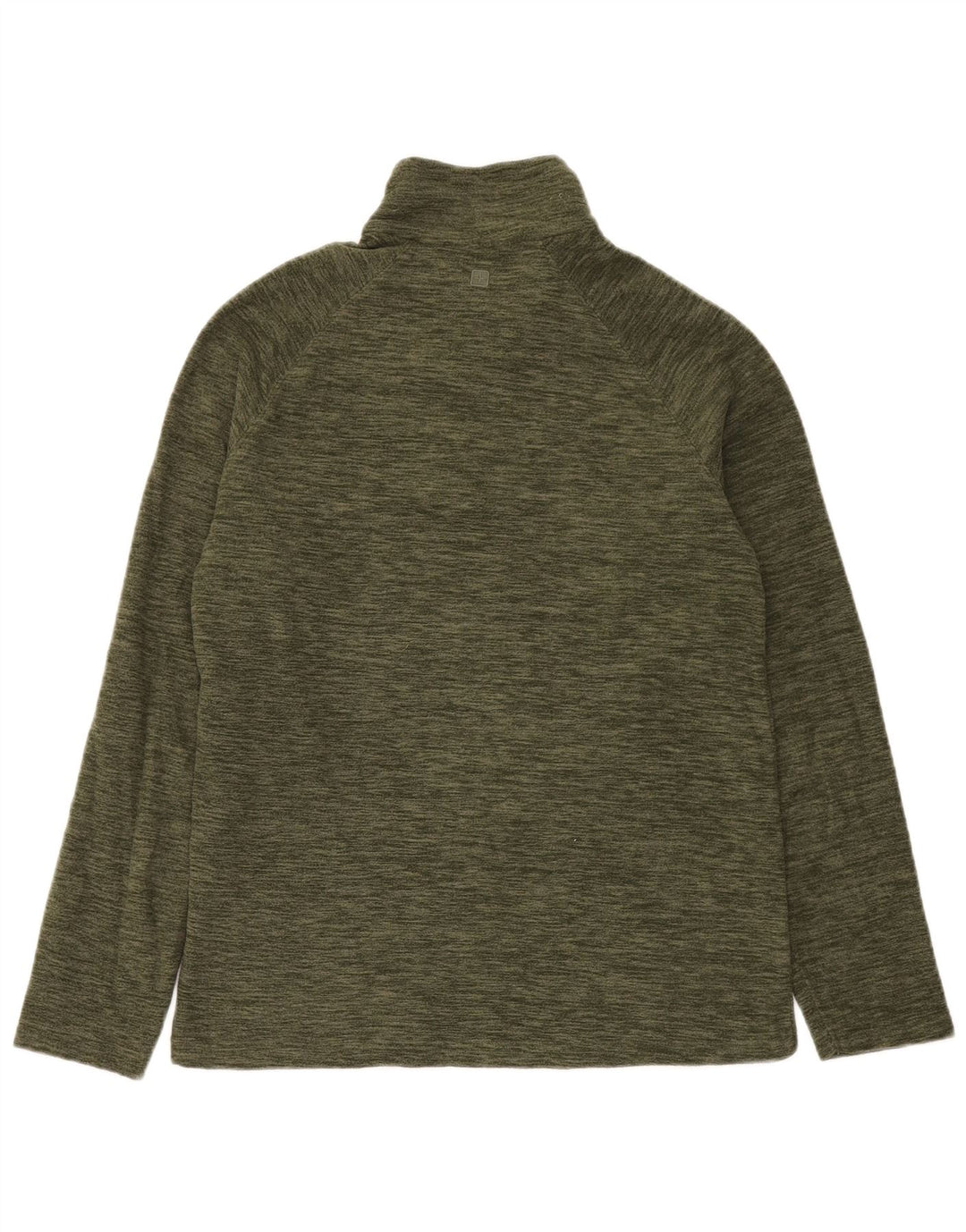 Mountain Warehouse Herre Zip Neck Fleece Jumper Small Khaki Flecked