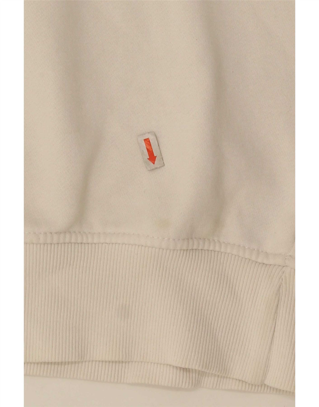 Russell Athletic Womens Grafisk Sweatshirt Jumper UK 14 Medium Off White