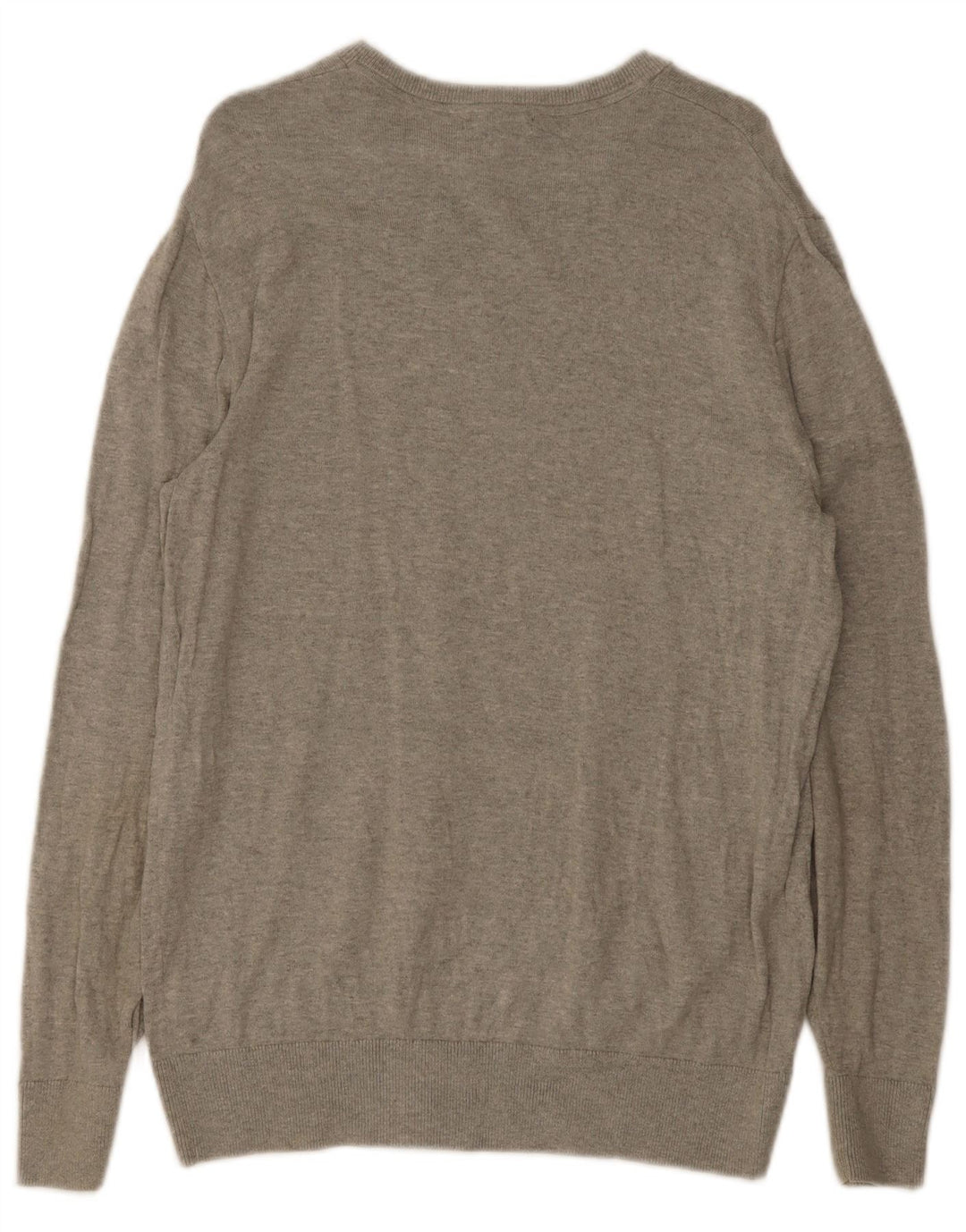 Gap Herre Boat Neck Jumper Sweater Medium Grey Flecked Bomuld