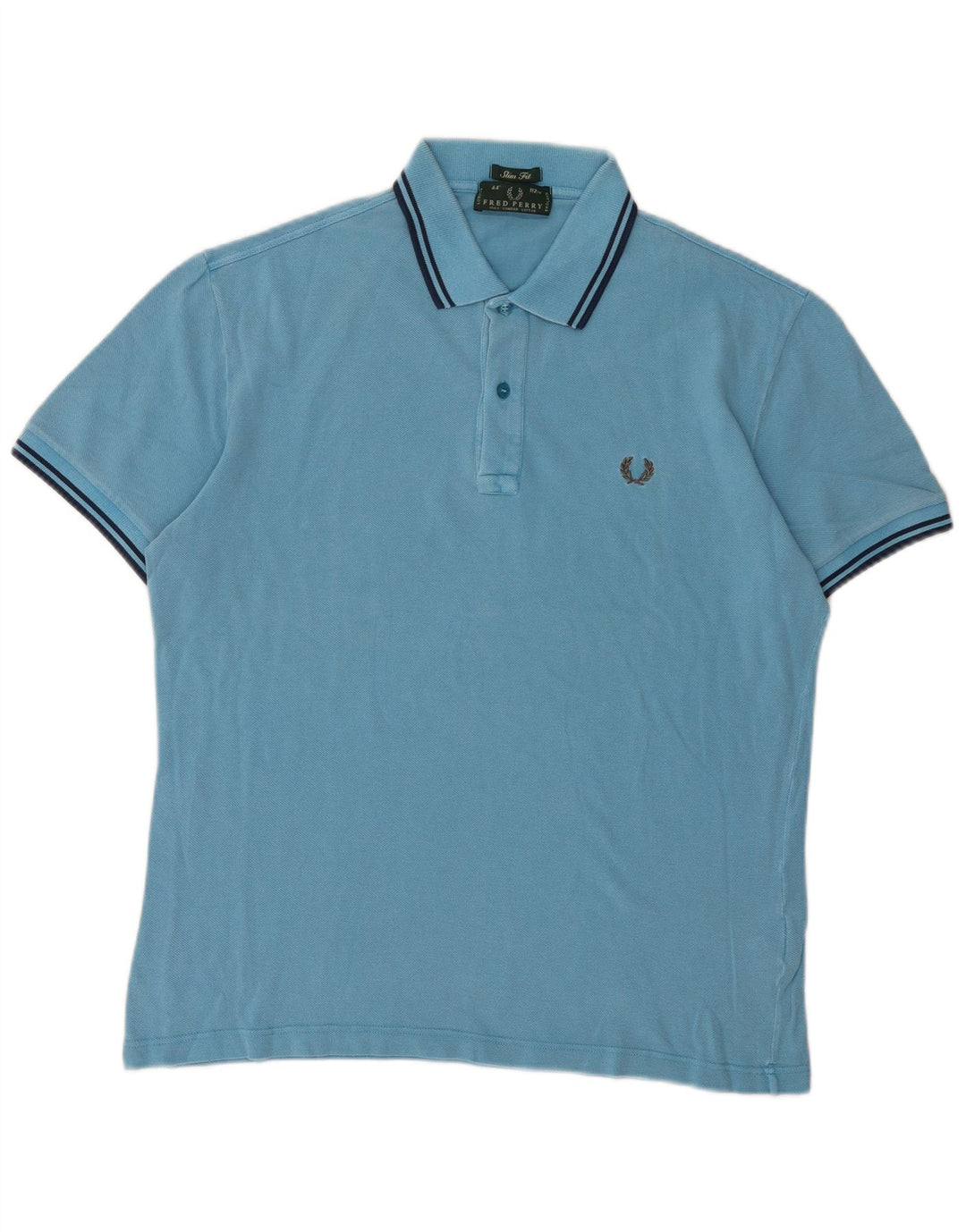 Fred Perry Herre Slim Fit Polo Shirt Medium Blue Bomuld