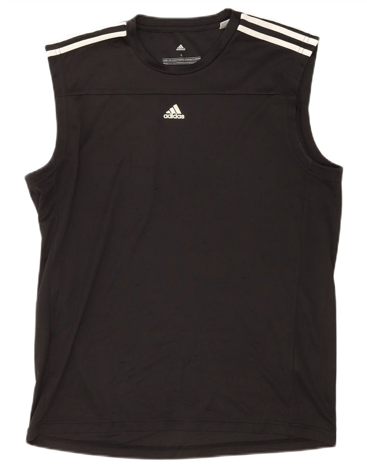 Adidas Herre Climalite Vest Top Stor Sort Polyester