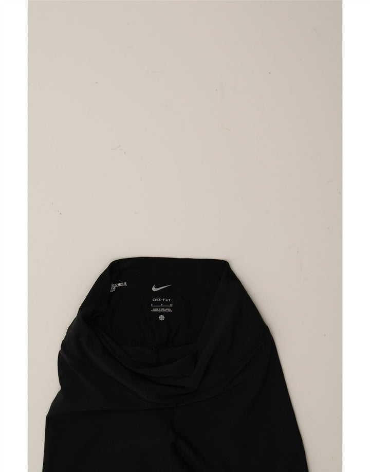 NIKE Womens Dri Fit Leggings UK 8 Small Black Polyester Vintage Nike and Second-Hand Nike from Messina Hembry 