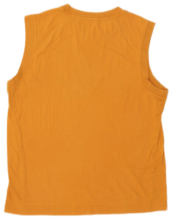 Puma Mens Graphic Vest Top Medium Yellow