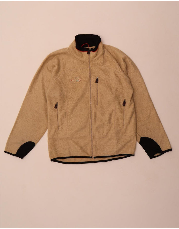 Fila Fleecejakke til mænd UK 36 Small Beige Colourblock Polyester