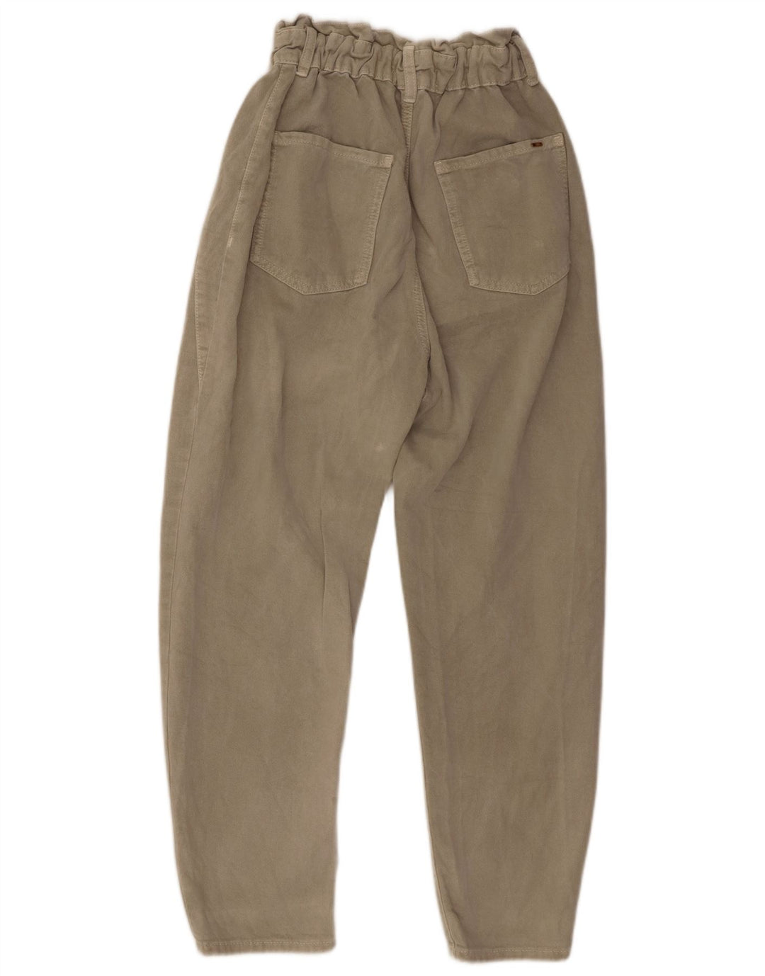 ZARA højtaljede koniske bukser til kvinder EU 36 XS W26 L26 Grå