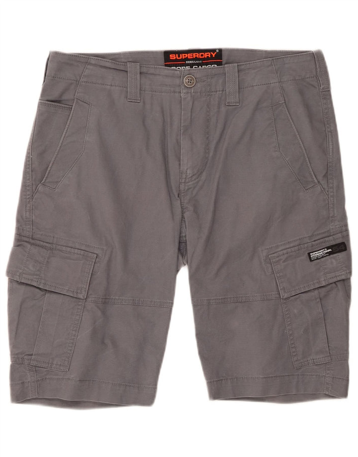 SUPERDRY Cargo Shorts til mænd W32 mellemgrå bomuld