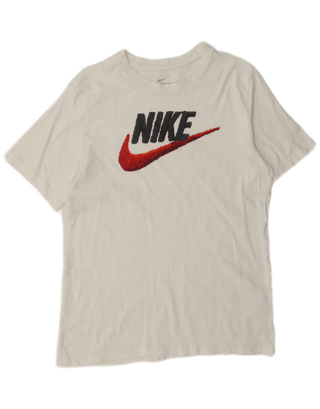 Nike grafisk t-shirt til mænd, medium hvid bomuld