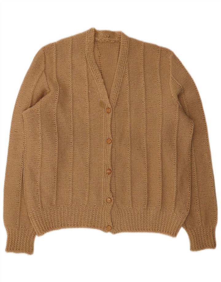 Vintage dame cardigan sweater UK 14 Large Beige