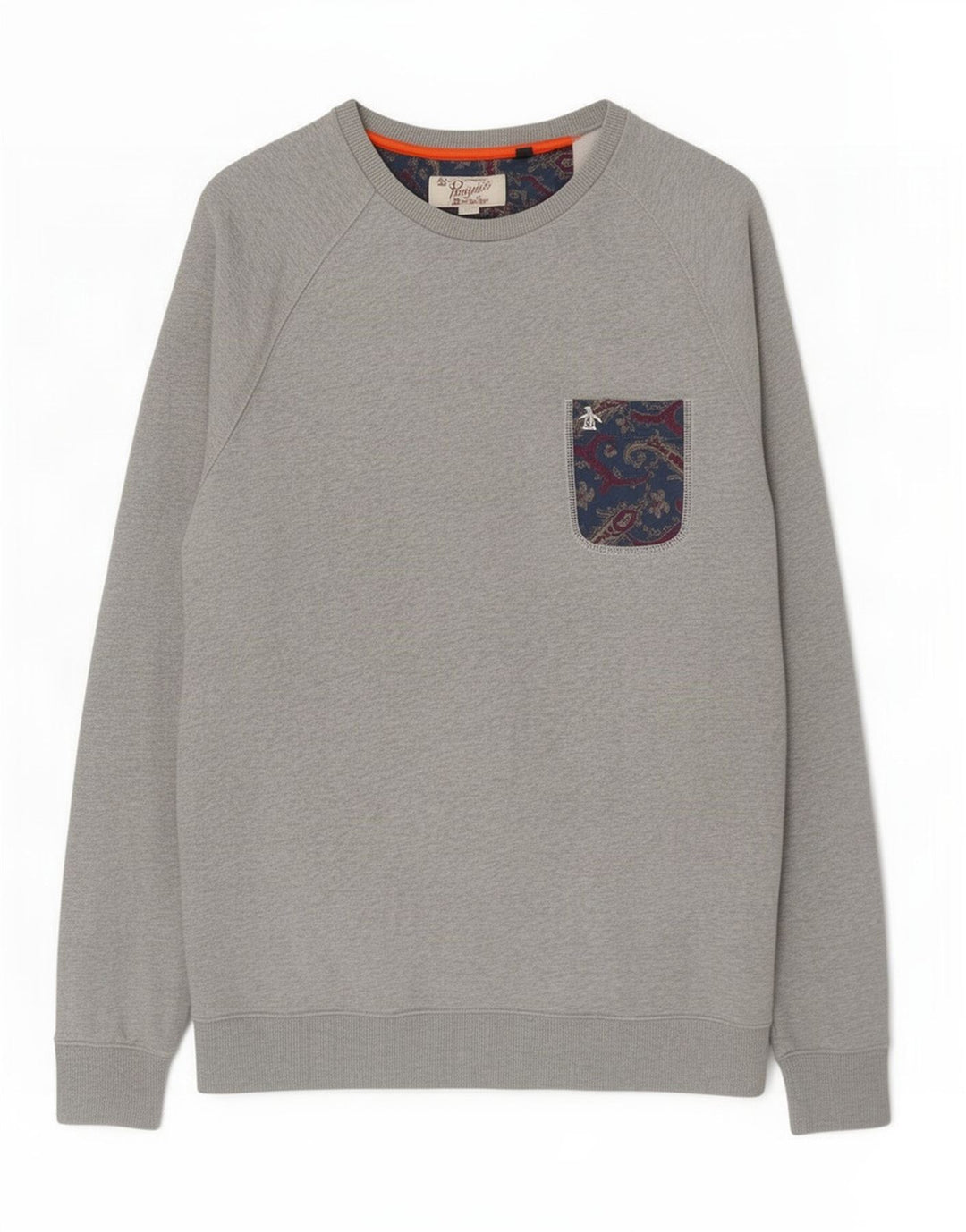 Penguin Herre Sweatshirt Jumper XL Grå