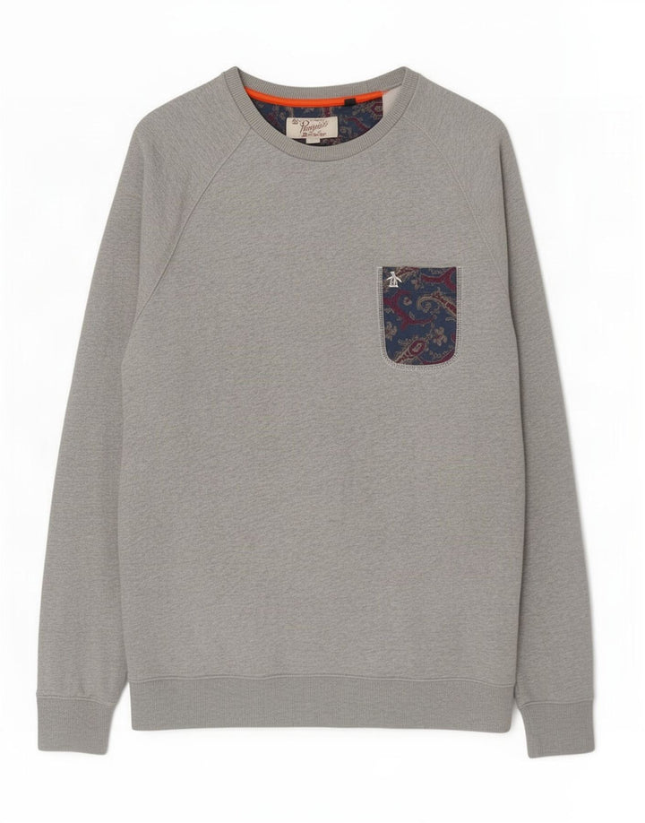 Penguin Herre Sweatshirt Jumper XL Grå