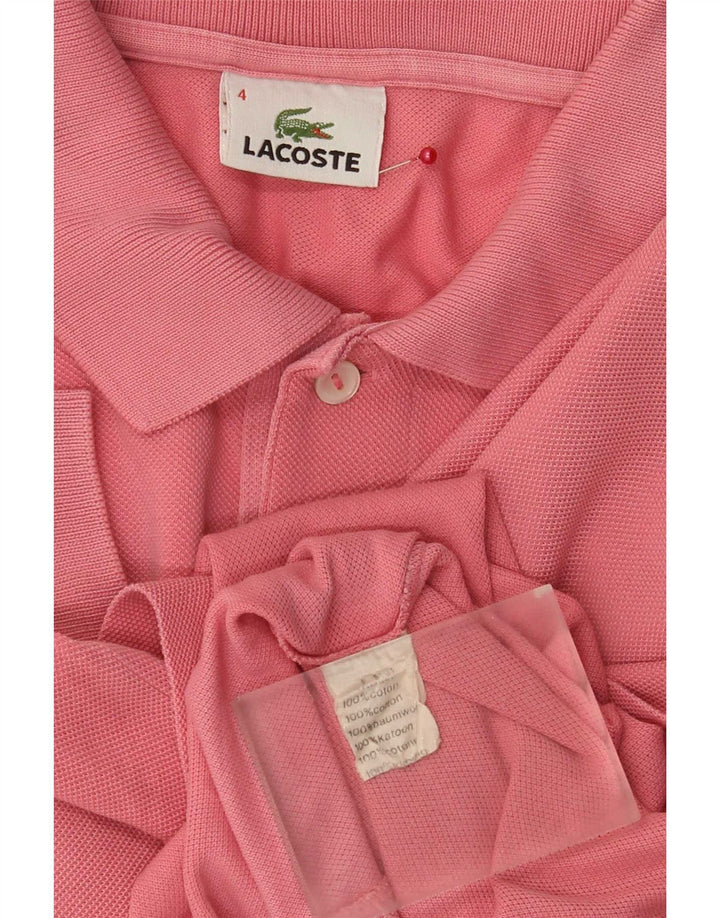 Lacoste herre poloshirt størrelse 4 Medium Pink bomuld