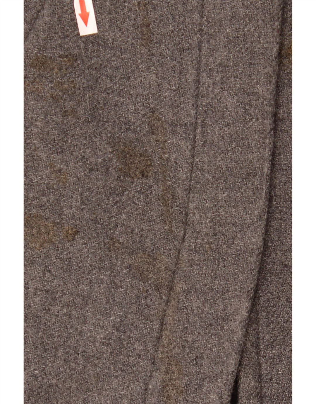 Zara Dame Oversized Overfrakke UK 10 Lille Grå Uld