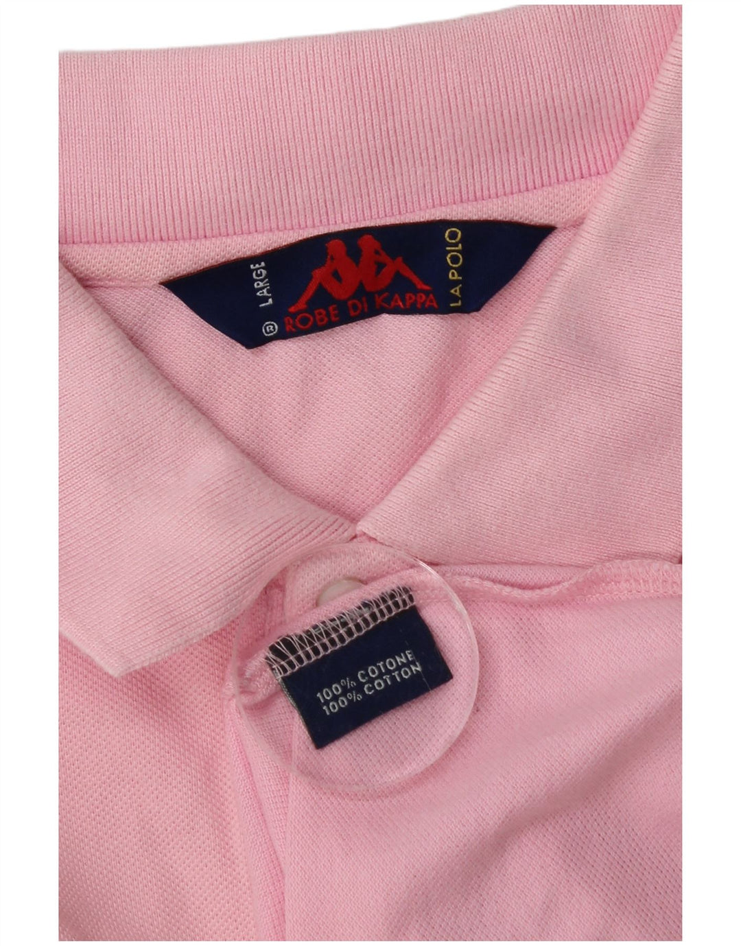 Kappa herre poloskjorte stor pink bomuld