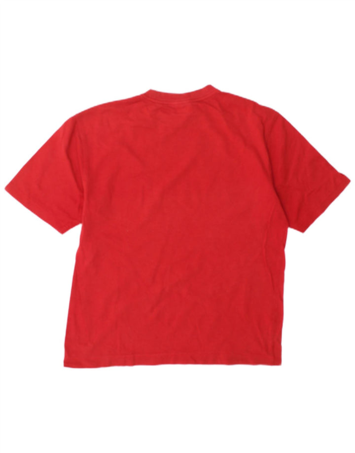 Lacoste Herre T-Shirt Top Størrelse 3 Lille Rød Bomuld