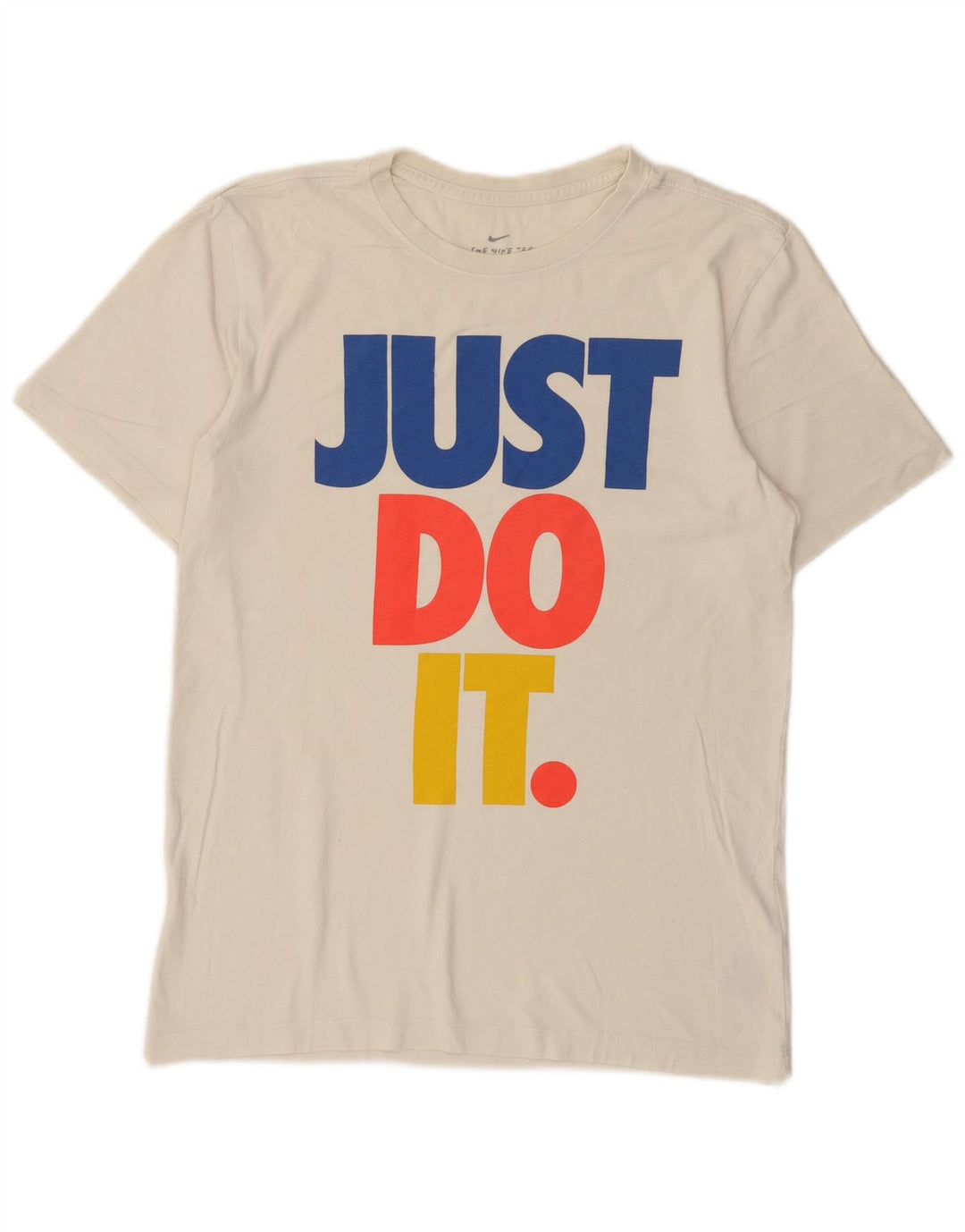 Nike grafisk T-shirt top til mænd, lille hvid bomuld