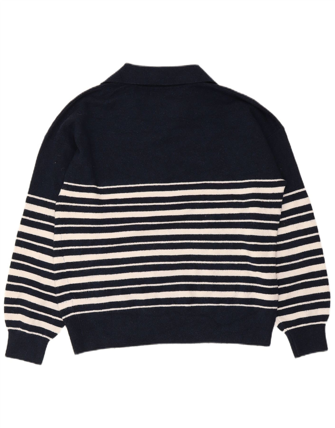 Marks & Spencer Dame Polo Neck Jumper Sweater UK 14 Medium Navy Blue