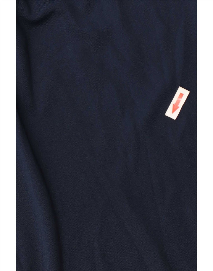 Nike Herre Dri Fit T-shirt Top Medium Marineblå Colourblock Polyester