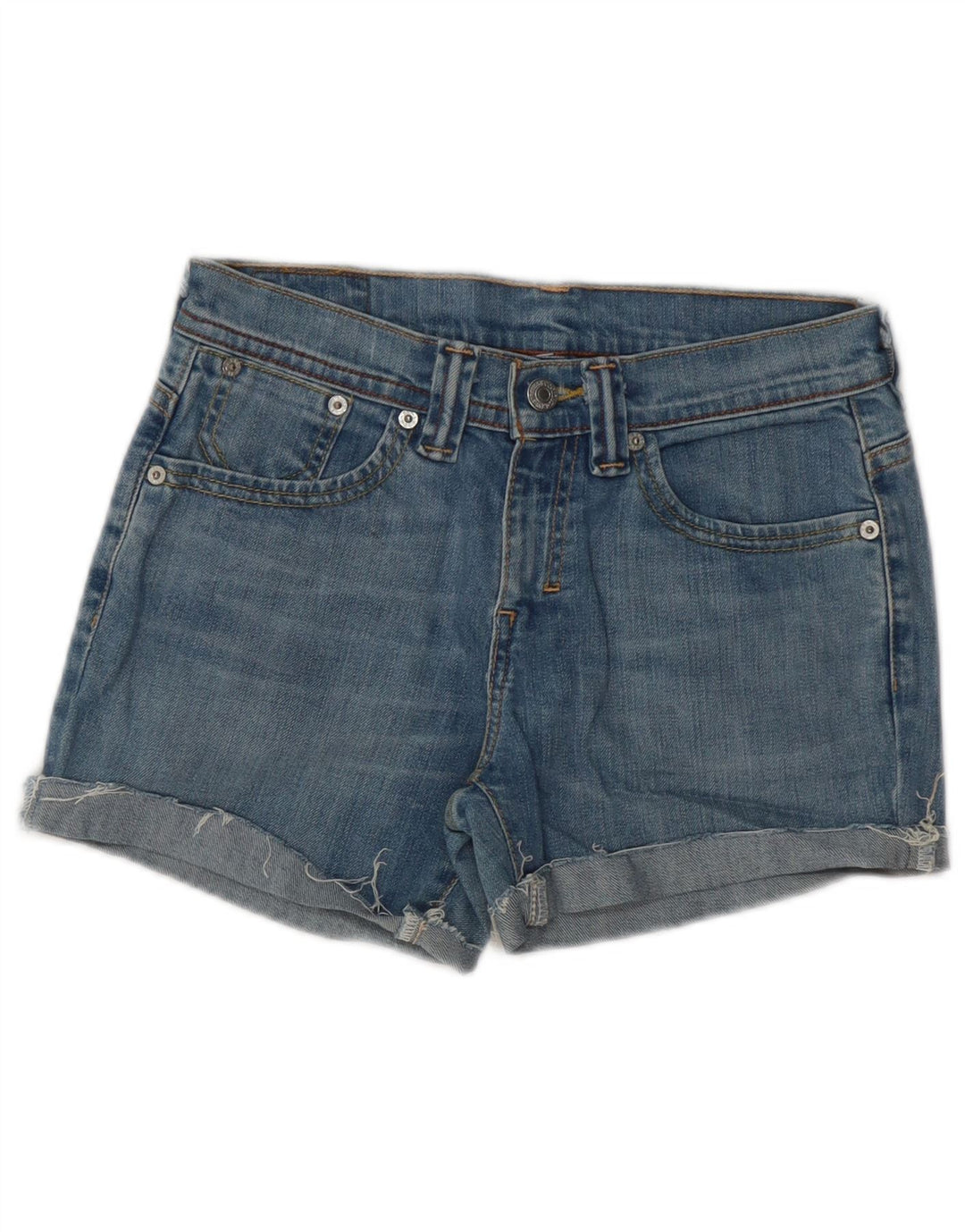 LEVI'S denimshorts til kvinder W28 Mellemblå bomuld