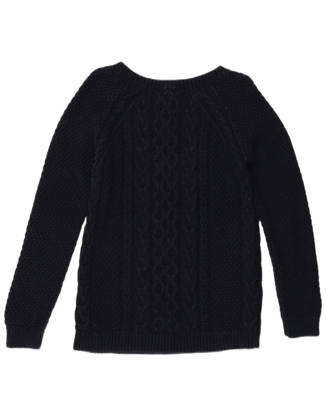 Fat Face Dame Boat Neck Jumper Sweater UK 12 Medium Navy Blue