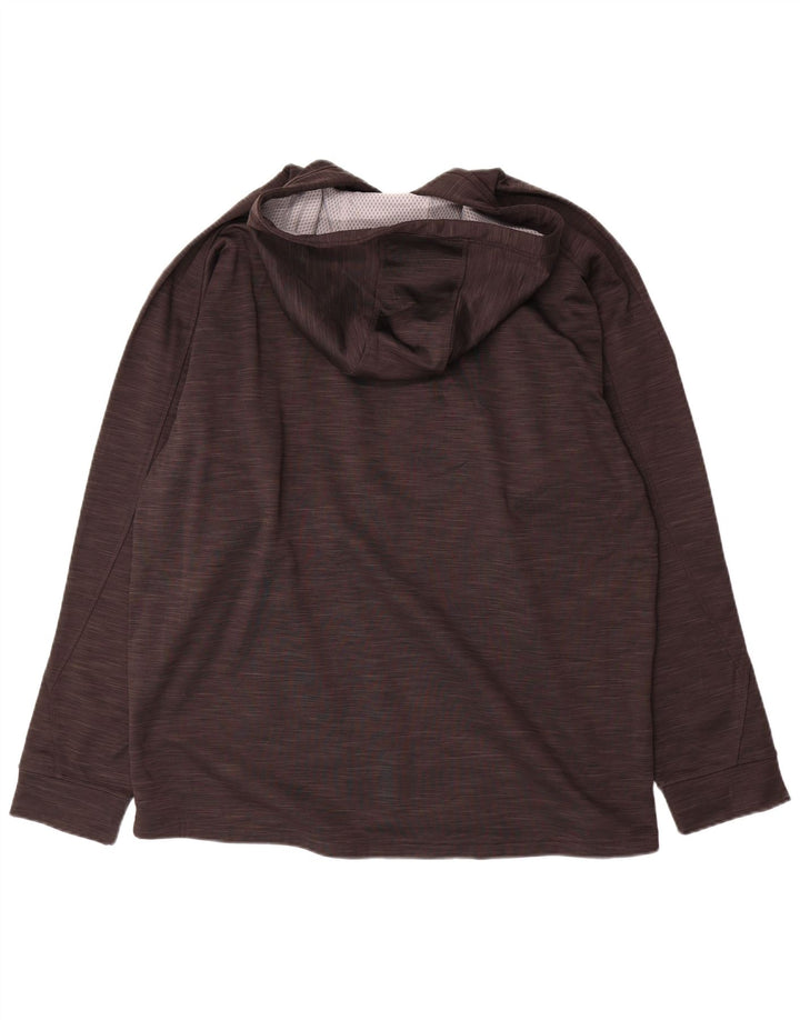 MAJESTIC Mens Hoodie Jumper XL Grey Polyester