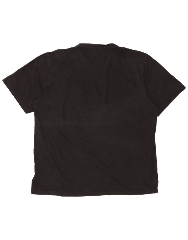 Izod Herre T-Shirt Top XL Sort Bomuld