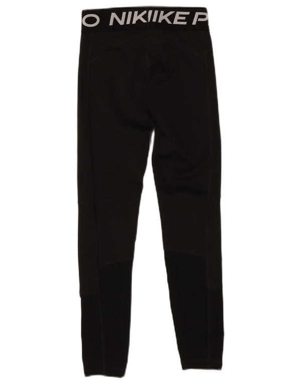 NIKE piger Dri Fit grafiske leggings 10-11 år medium sort polyester