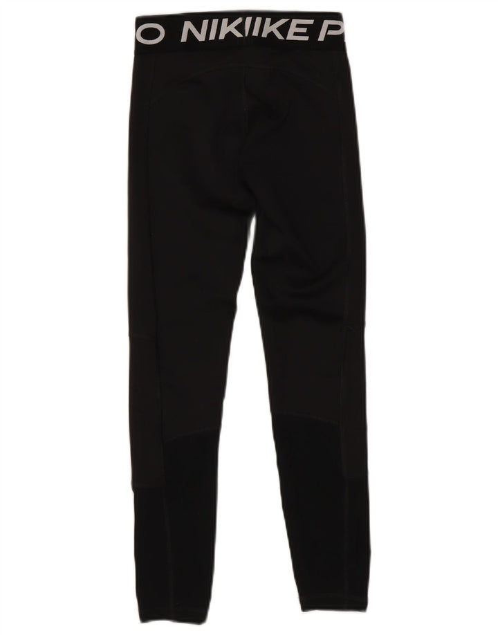 NIKE piger Dri Fit grafiske leggings 10-11 år medium sort polyester