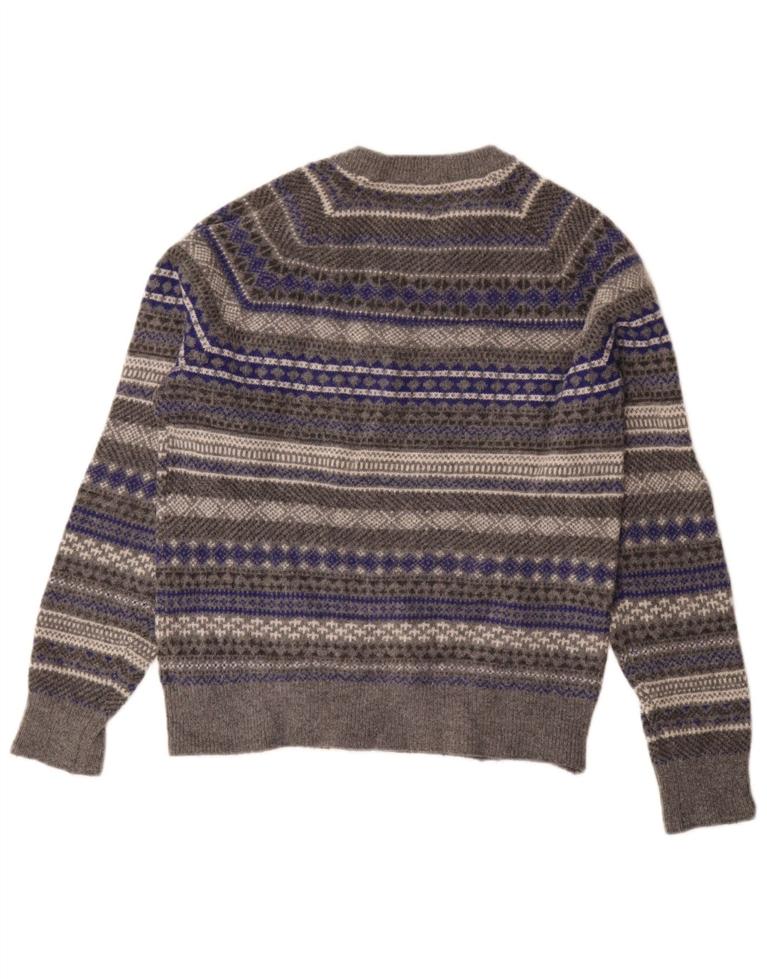 Gap Dame sweater med rund hals DK 14 Medium Grey Fair Isle Wool