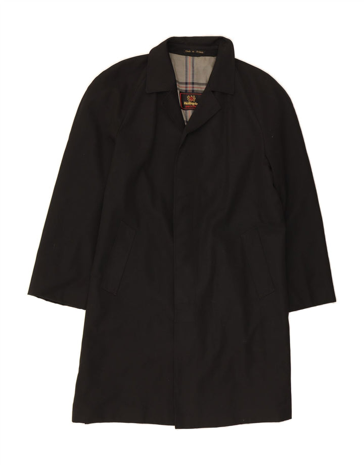WELLINGTON Trench Coat til mænd UK 44 2XL Sort Polyester