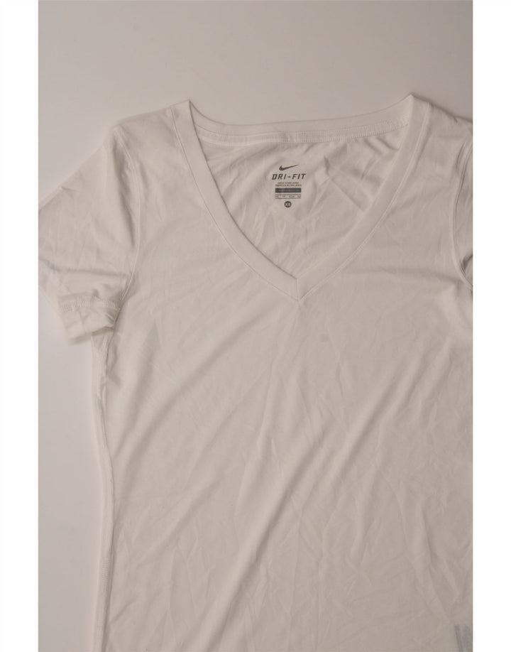 NIKE Mens Dri Fit T-Shirt Top XS White Polyester Vintage Nike and Second-Hand Nike from Messina Hembry 