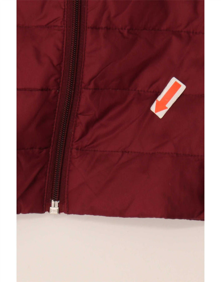 Jack Wills Dame Polstret Jakke UK 8 Small Bourgogne Polyamid