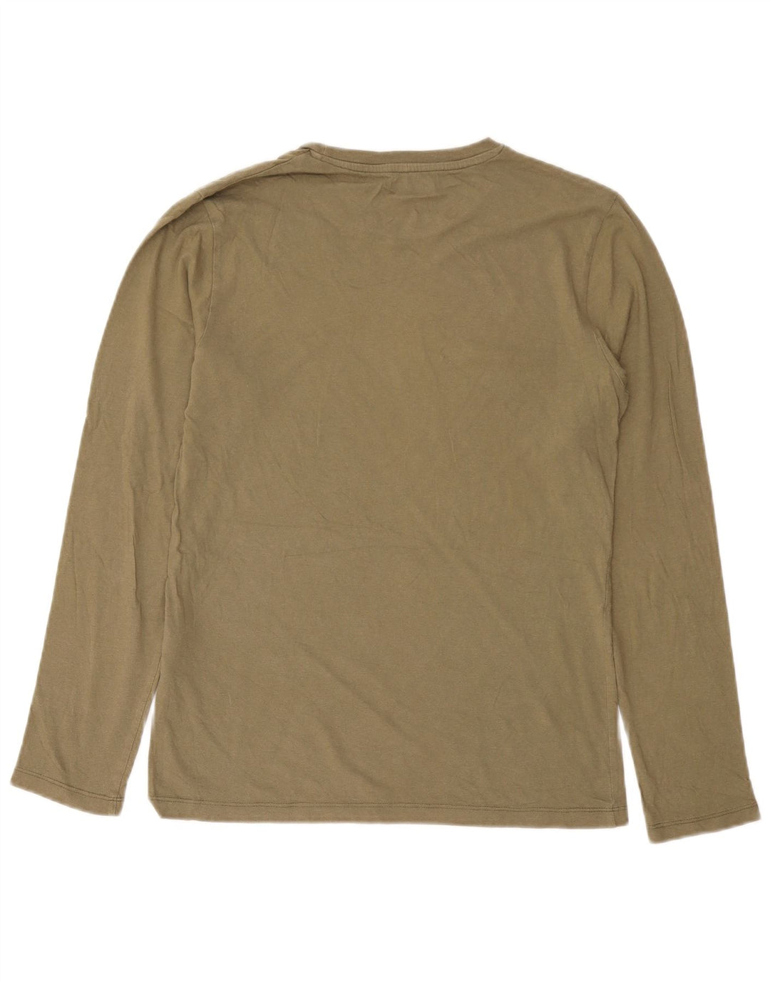 JACK & JONES Herre Top Langærmet XS Khaki Bomuld