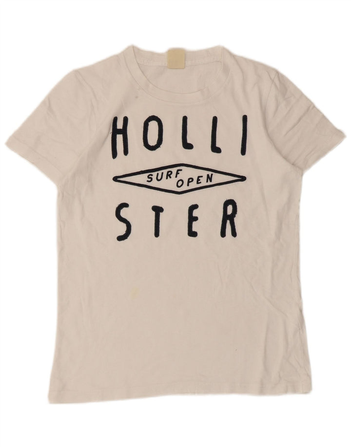 Hollister Herre grafisk T-shirt Top Lille hvid