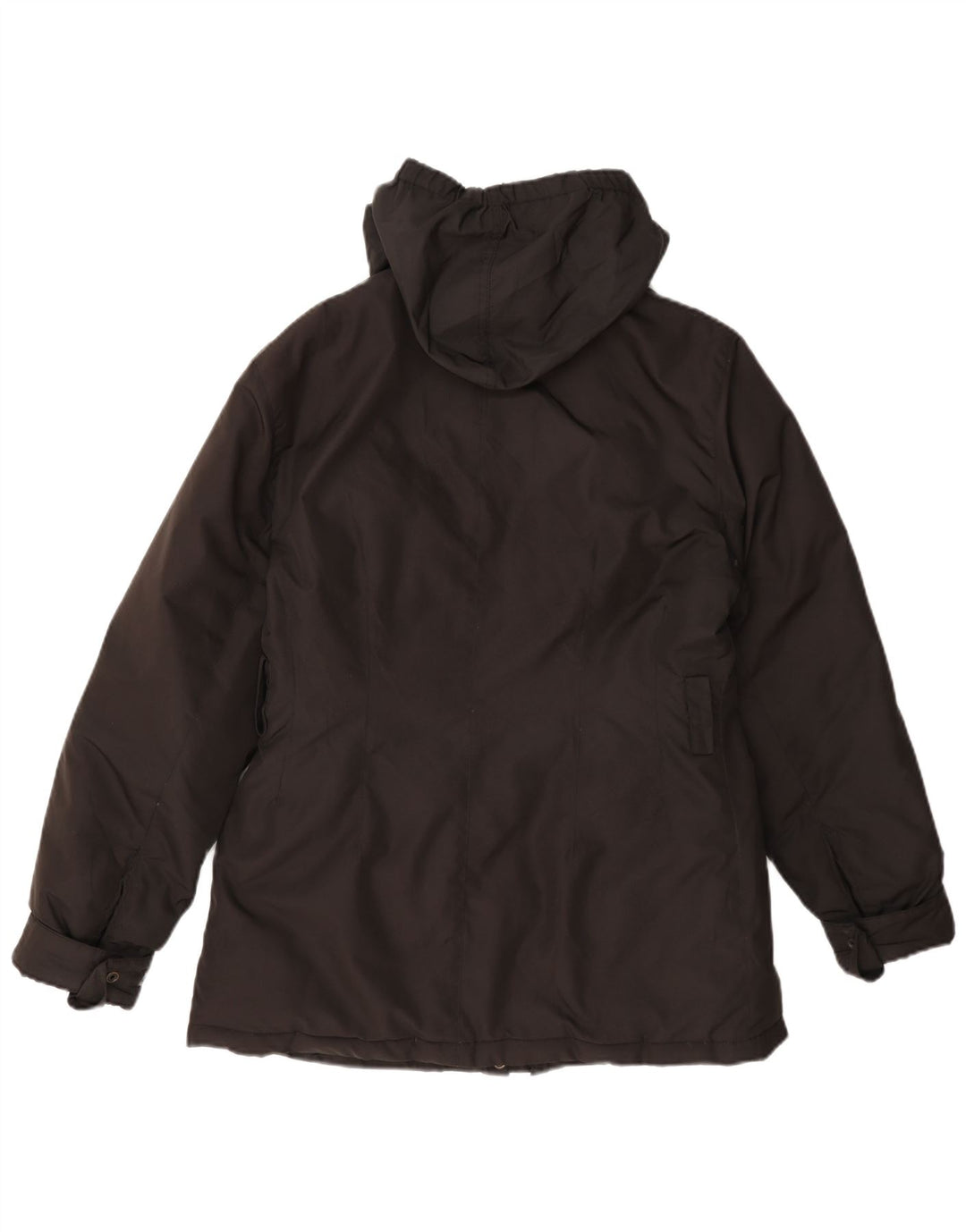Refrigue Dame Hooded Parka Jacket UK 12 Medium Grey Polyester