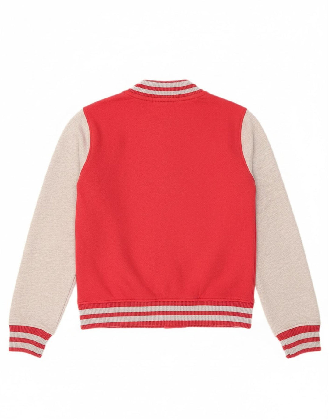 Superdry Womens Varsity Jacket UK 10 Small Red Colourblock Bomuld