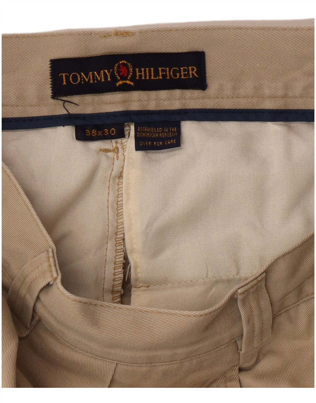 Tommy Hilfiger Herre Lige Chinobukser W38 L30 Beige