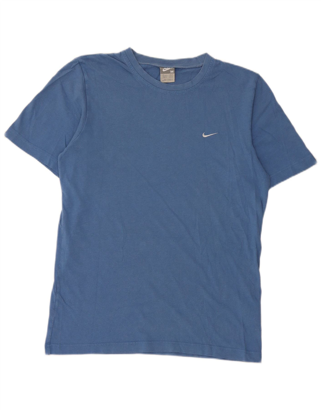 Nike Herre T-Shirt Top UK 39/41 Medium Blue Bomuld