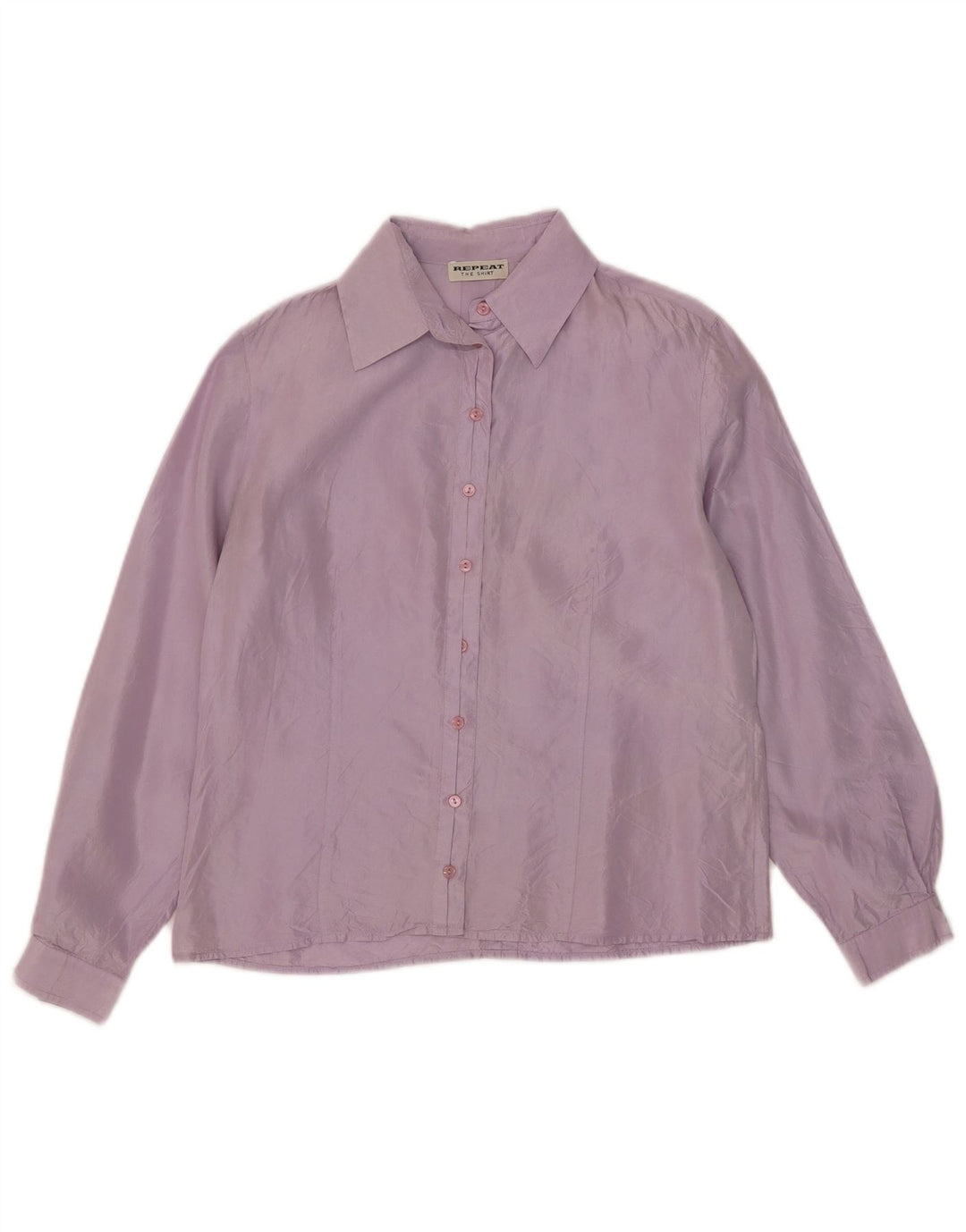 Repeat Dame Shirt Bluse EU 38 Medium Lilla Silke