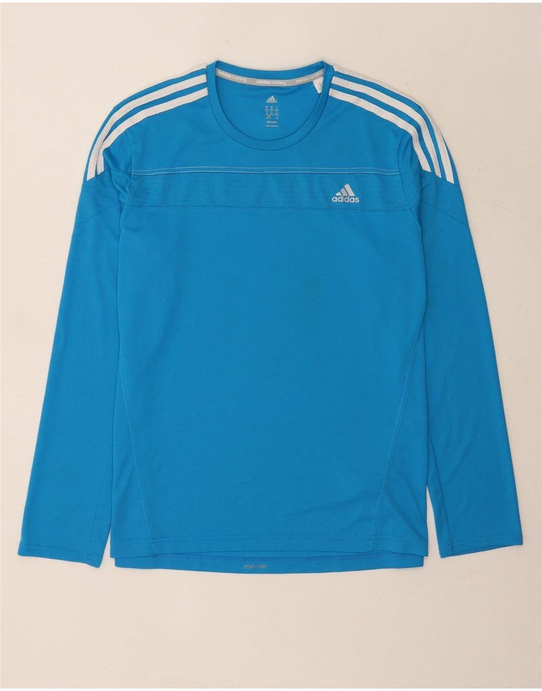 Adidas Herre Climalite Top Langærmet XL Blå Polyester