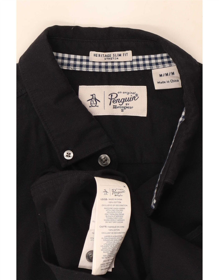 Penguin Heritage Slim Fit Skjorte Medium Marineblå Bomuld