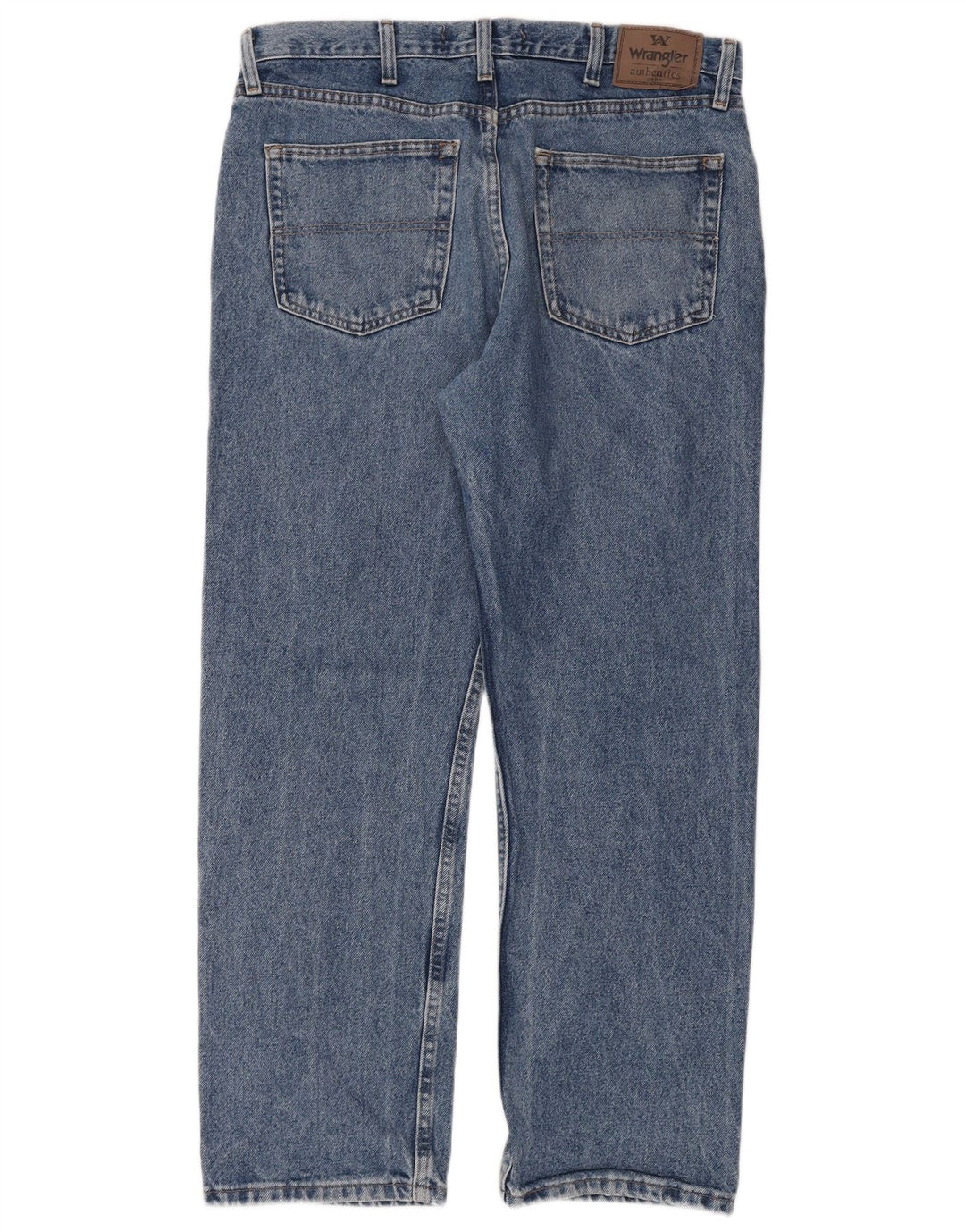 Wrangler Straight Jeans til mænd W35 L30 blå bomuld