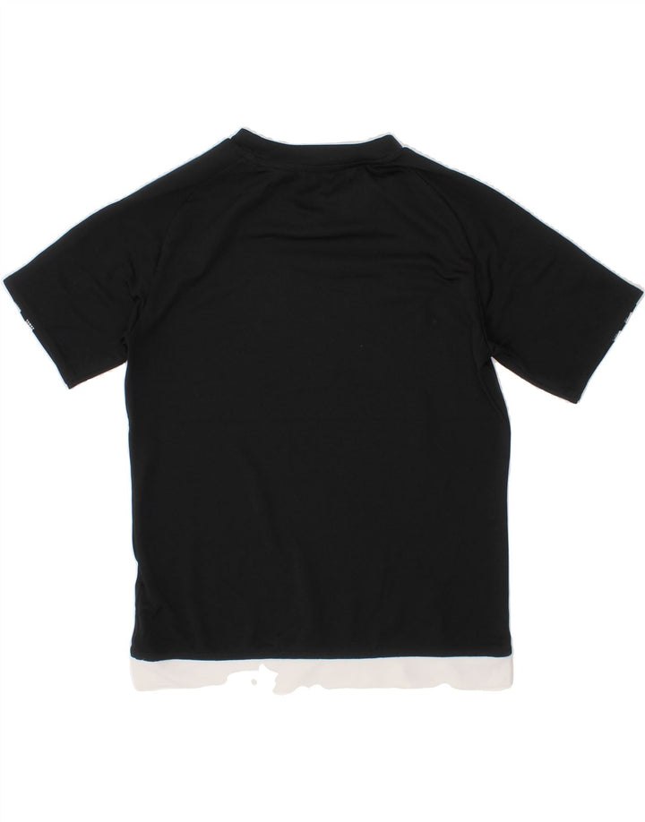 ADIDAS Boys Climalite T-Shirt Top 9-10 Years Black Vintage Adidas and Second-Hand Adidas from Messina Hembry 