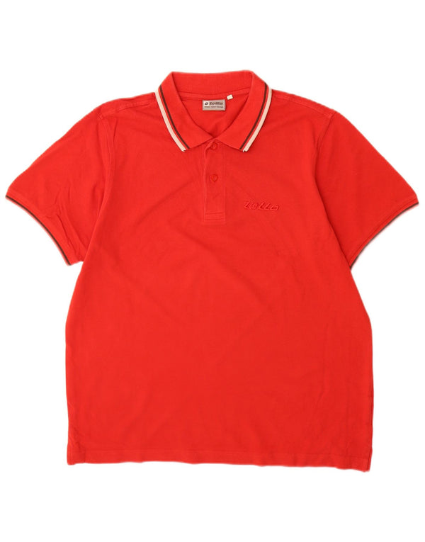 Lotto Herre Polo Shirt Medium Rød